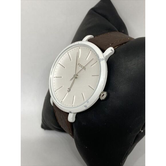 Fossil Jacqueline ES4397 Women's Brown Leather Analog Dial Quartz Watch UC118 - Picture 4 of 12